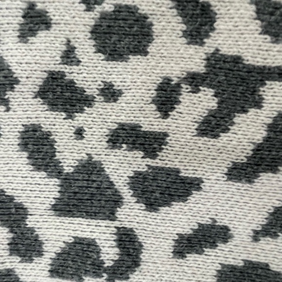 LOFT Black and Cream Leopard Print Sweater - Picture 8 of 10